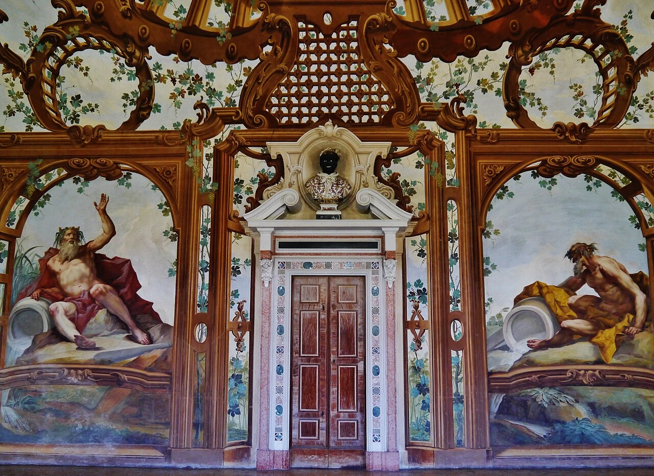Allegorie dei sei fiumi e Fetonte che chiede il carro del sole ad Apollo - Sala dei Fiumi, Palazzo Ducale, Mantova 5